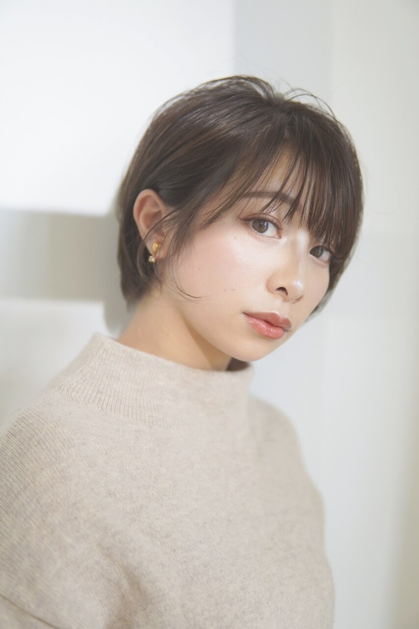 大人かわいい小顔丸みショートボブ*:L091657941|カリーナ 大人かわいい小顔丸みショートボブ*:L091657941|カリーナ