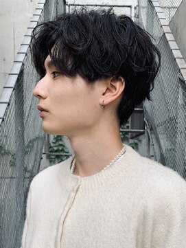 バイフィフス 原宿/表参道(by fifth) ◇センターパート スパイラルパーマ 韓国ヘア 刈り上げなし