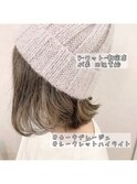 【W-ワット-原宿店 】カーキアッシュ♪スリークボブ☆