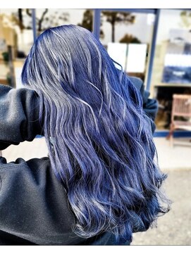 ラッシュヘアー(Rush hair) ネイビーブルー