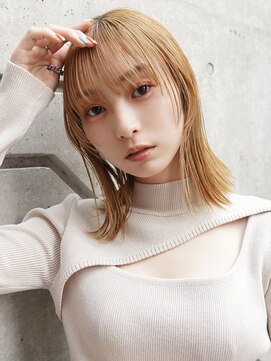 ラフィス ヘアー コタ 明石店(La fith hair cota) 【La fith】ブロンドベージュ×ミディアム