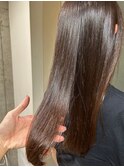 髪質改善ナチュラルストレートブラウンカラー20代30代40代