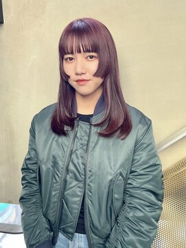 ブローチ 表参道(broocH) レイヤーカット/ピンクバイオレットカラー