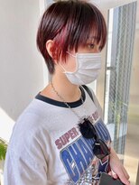 キラ 原宿(KILLA)&nbsp;グレーベージュ_レイヤーロング_インナーカラーイヤリングカラー