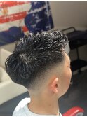 厚木スキンフェード/濡れパンスタイル/厚木極道パーマ