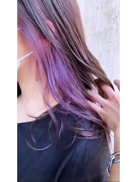 ジーナ 福岡天神(Zina) 【インナーカラー】Lavender ×TOKIOトリートメント