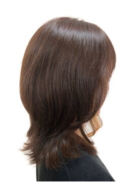 黄ぐまくん美容室 ミディアム　レイヤー