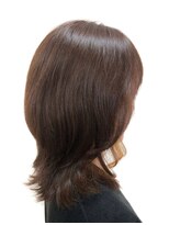 黄ぐまくん美容室 ミディアム レイヤー