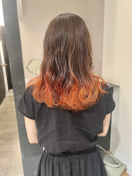 ソピ 名古屋名駅(sopi by invitation) 裾カラーオレンジ/ブリーチカラー/グラデーションカラー/＊154