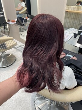 ロンドシェリ 仙台(Lond Cheri) ボブルフ カシスピンク 小顔 黒髪 韓国 オージュア美髪仙台