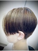 ツーブロックショート