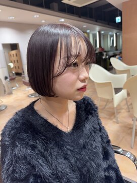 アルファサリダ(ALPHA SALIDA) ナチュラルボブ前髪ありイメチェン20代30代40代50代ショートボブ