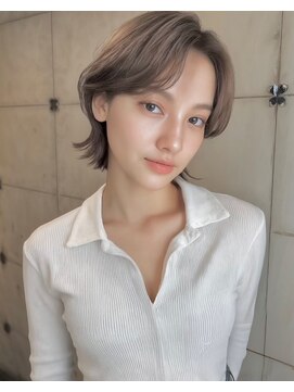 ヘアサロン エフ 渋谷(F) #レイヤーボブ#ヘーゼルベージュ#くびれボブ