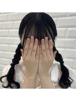 王道可愛い！編み込みツインテ♪_ユウ
