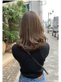 ブリーチ無しハイトーンブラウン