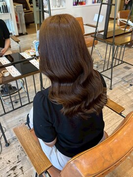 セットアップ 岡山北長瀬店(SET-UP) 大人上品/くびれロング/レイヤーカット/艶髪/キャラメルブラウン