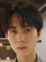 アンサー 渋谷(ANSWER)&nbsp;センターパートフェザーパーマ毛流れナチュラル縮毛矯正渋谷原宿