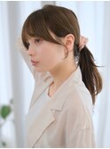 【F】大人きれいめ小顔ヘア透明感カラー