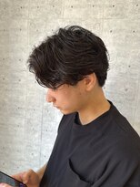 アッシュ 下丸子店(Ash)&nbsp;フェザーパーマメンズパーマセンターパートメンズヘア