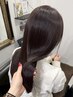 　透明感カラー＋潤いトリートメント ￥8200