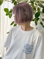 ミント(mint) ☆スモーキーピンク☆ブリーチカラー☆ハイトーン☆ボブ