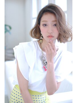 ケアシンサイバシ(CARE shinsaibashi) 【CARE】上品グラデ×重軽ラフカールボブ