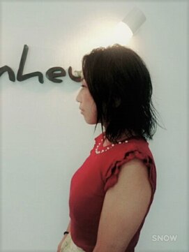 美容室 ボヌール 【ボヌール】外ハネ風ボブ【オーガニック】