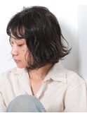 [Laulea★女性限定サロン]パーマで黒髪ボブ