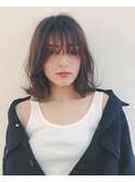 マニッシュ　ネイビーカラー　美髪　フレンチボブ　ショート