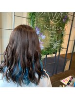 ダブル アンダーバー サロン(W_SALON) 【W_SALON 河原町】インナー/オーシャンブルー