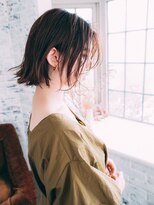 ヘアーサロンウフ(hair salon Oeuf) 長めバングの大人ショートボブ