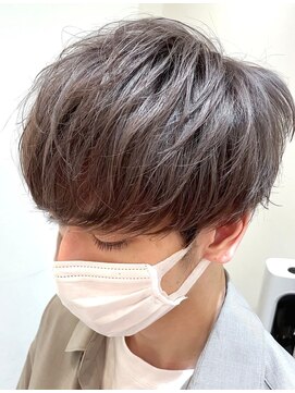 アース オーセンティック 武蔵小山店(EARTH Authentic) ミルクティーベージュ/メンズカラー/武蔵小山美容室/ブリーチ