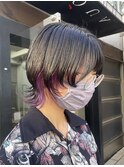 ＊ネオウルフ！ショートウルフ×インナーカラーパープルピンク