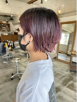 ランプ(Lamp) パープルグレイ&刈り上げ女子