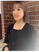 ユニ(uni)&nbsp;ラベンダーベージュ/ハイトーンボブ/２０代/３０代/４０代