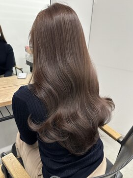 フォンズ(FONS) ブリーチなし艶カラー ピンクラベンダーブルージュグレージュ