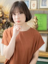 カバーヘア ブリス 戸田公園西口店(COVER HAIR bliss)&nbsp;ミルクティーアッシュ内巻きカールボブa戸田公園20代30代40代