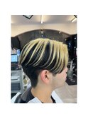 センターパートアウターカラー <中野> <理容室> <バーバー>