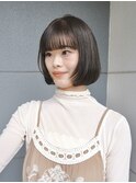ボブ 似合わせカット 透明感ブリーチなしベージュカラー担当熊倉