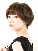 切りっぱなしボブ美髪ピンクブラウン逆三角ベース四角卵形丸型