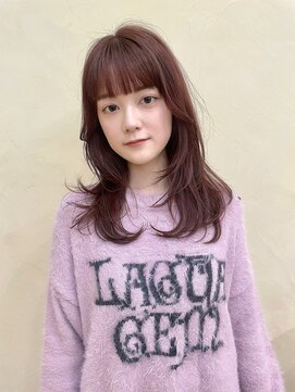 スニュウ(snuw) 【snuw mina】レイヤーカット/ワインレッド