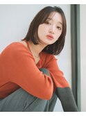 ナチュラルストレート内巻きロブ