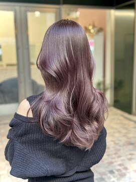 クム(kumu) 【kumu】ラベンダーグレージュ×重めレイヤー.