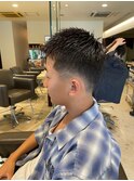 男らしさ溢れるベリーショート 夏のフェードスタイル