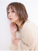 小顔美人ミディアムレイヤー/サイドバング［花小金井］