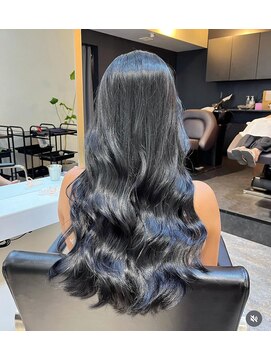 ブレンド 渋谷(BLend) 前髪アンブレラカラーこなれミディイメチェンウェーブパーマ