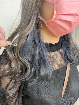 アクトゥス(AEQUITAS) インナーカラー×ブルーカラー×グレー