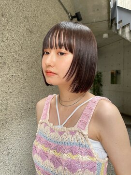 メゾンアクア 表参道(Maison ACQUA) ◎ミニボブ縮毛矯正髪質改善ストレート顔まわりレイヤーカット