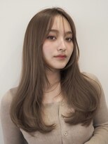 ノイ(noi) 顔周りレイヤーカットくびれヘアミルクティーベージュカラー