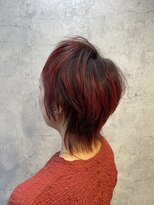 アフィナー 上大岡(Afinar)&nbsp;♪【tomo 上大岡】  ウルフカット　コントラストレッド